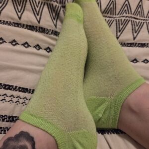 Green Ankle Socks